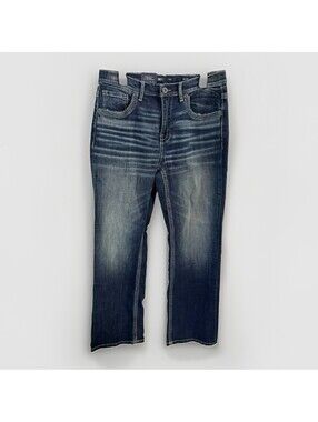 BKE Tyler Jeans Men's 32x32 Relaxed Fit Stretch Grise Color NWT